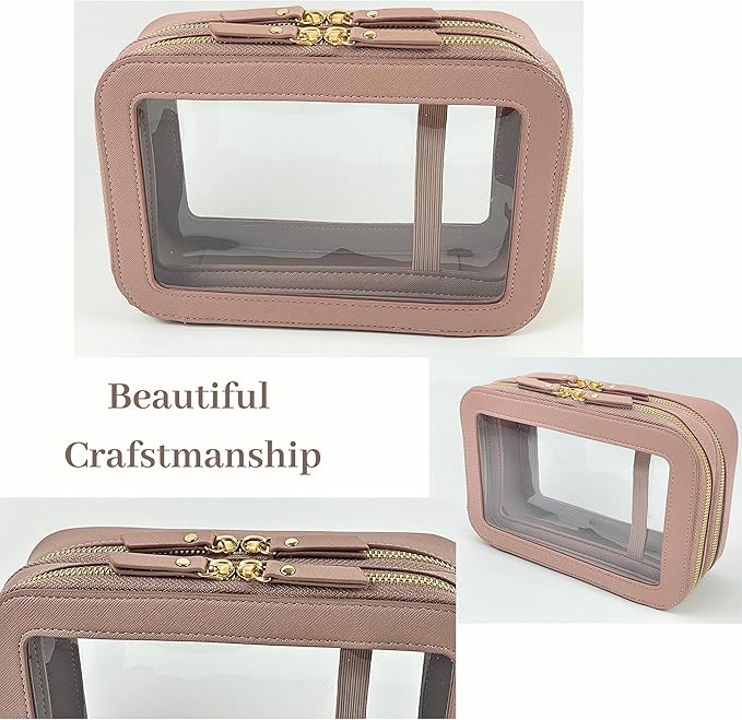 JAZD Women's Clear Cosmetic Bag