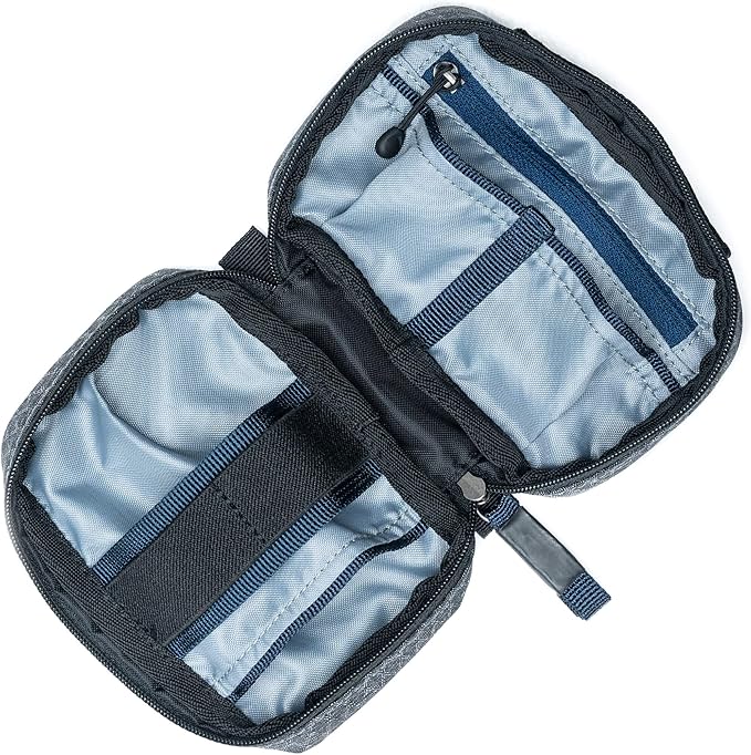 Think Tank Tech Accessory Pouch, Grey, Nylon, 9x9x6.25 inches, 6 Pockets, Zipper Closure