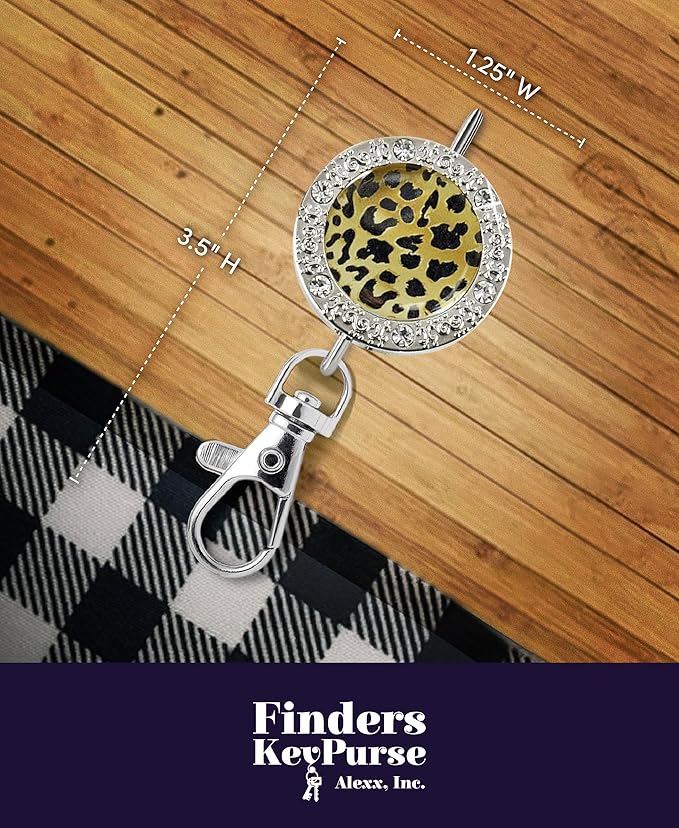 Women’s Bag Charm Key Finder, Car Keychain Hook, Cute Purse Organizer & Tote Bag Accessories, Gifts for Mom - Bling