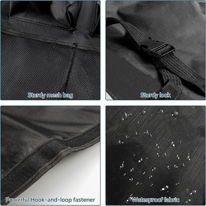 Car Trunk Organizer for SUV Backseat Hanging Storage with 8 Pockets, Heavy-Duty 1680D Oxford Fabric, Foldable Car Organizer for MPV Minivan Sedan, Car Accessories Interior