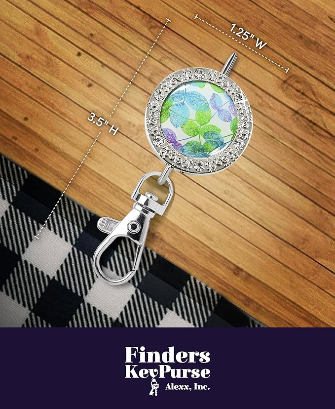 Women’s Bag Charm Key Finder, Car Keychain Hook, Cute Purse Organizer & Tote Bag Accessories, Gifts for Mom - Bling