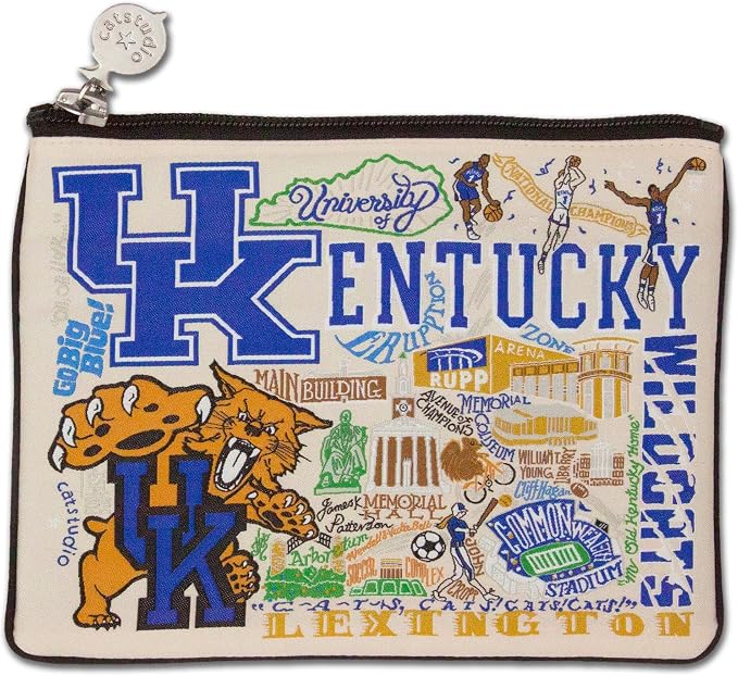catstudio University of Kentucky Collegiate Zipper Pouch Purse | Holds Your Phone, Coins, Pencils, Makeup, Dog Treats, & Tech Tools