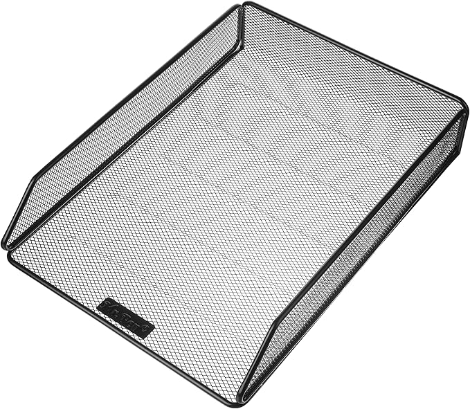 Mr. Pen- Mesh Desk Organizer, Single Tray Desktop Organizer | Letter Tray Desk Organizer, File Organizer for Desk, Paper Organizer for Desk, File Holder, Paper Tray Organizer, Letter Tray