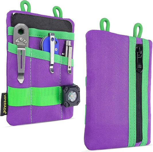VIPERADE VE1 Pocket Organizer, EDC Pouch for Men, EDC Organizer Storage EDC Gears, Multitool Pocket Pouch Hold Your Flashlight/Pocket Knife, Pen, Notebook