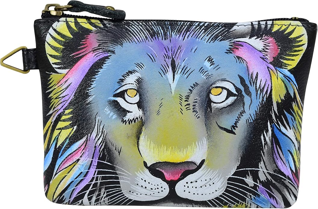 Anna by Anuschka Women's Hand Painted Leather Coin Pouch Purse
