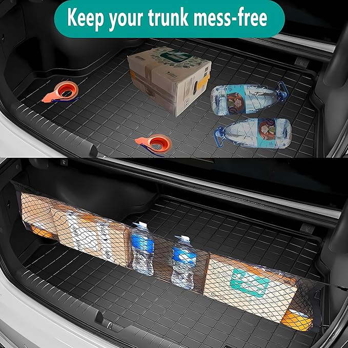 Envelope Style Automotive Elastic Trunk Mesh Cargo Net Compatible with 2019 2020 2021 2022 2023 2024 2025 2026 Honda Passport EX L Elite etc