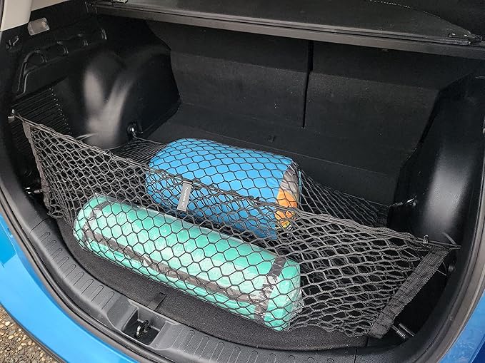 Floor + Envelope Style Automotive Elastic Trunk Mesh Cargo Net for Toyota RAV4 2013-2025 - Premium Trunk Organizers and Storage - Luggage Net for Crossover - Best Car Organizer for Toyota RAV 4