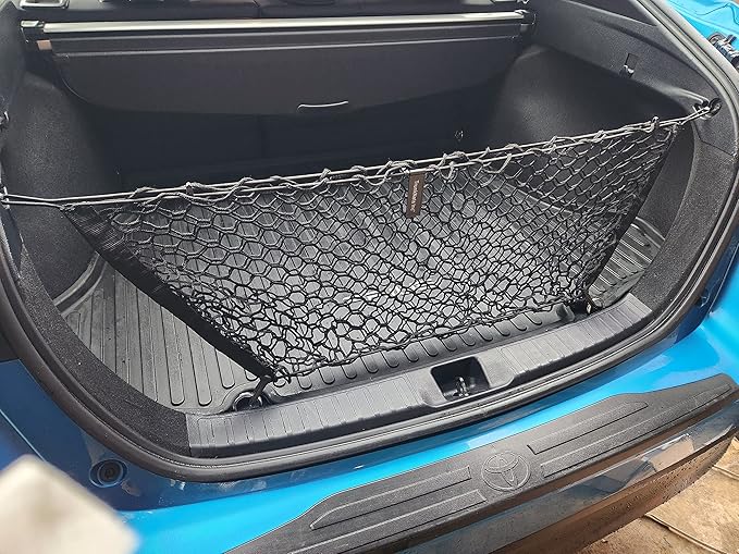 Envelope Style Automotive Elastic Trunk Mesh Cargo Net for Toyota Prius 2016-2024 - Premium Trunk Organizer and Storage - Luggage Net for Sedan - Best Car Organizer for Toyota Prius (XW50)