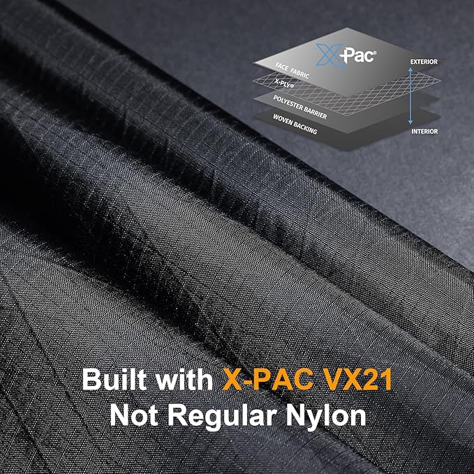 Minimalist Zip Wallet for Men EDC Pouch Key Holder Small Organizer for Cards Cash Coins and AirPods Made with X PAC VX21 Waterproof Durable Everyday Carry Bag with Clip