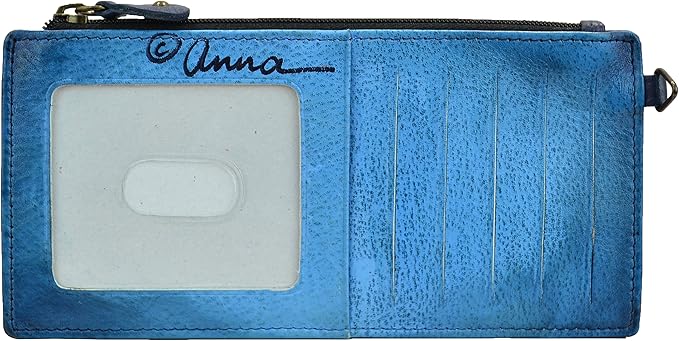 Anna by Anuschka Women's Hand Painted Genuine Leather Organizer Wallet | Hand Painted