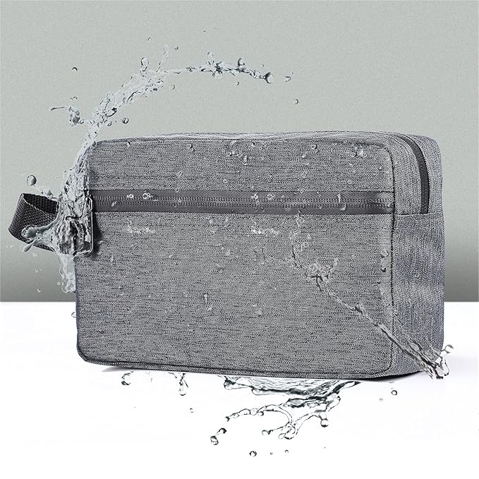 Etercycle Toiletry Bag for Men, Portable Travel Toiletry Organizer Bag,Shaving Bag for Toiletries Accessories (Deep gray)
