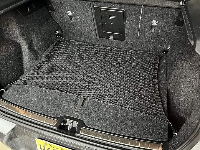 Floor Style Automotive Elastic Trunk Mesh Cargo Net for Volvo XC40 2018-2025 - Premium Trunk Organizers and Storage - Luggage Net for SUV - Best Car Organizer for Volvo XC 40