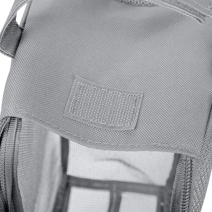 Simplify Hanging Mesh Toiletry Bag | Travel Organizer | Perfect for Dorm | Gym | Back to School | Shampoo | Shower Accessories | Grey