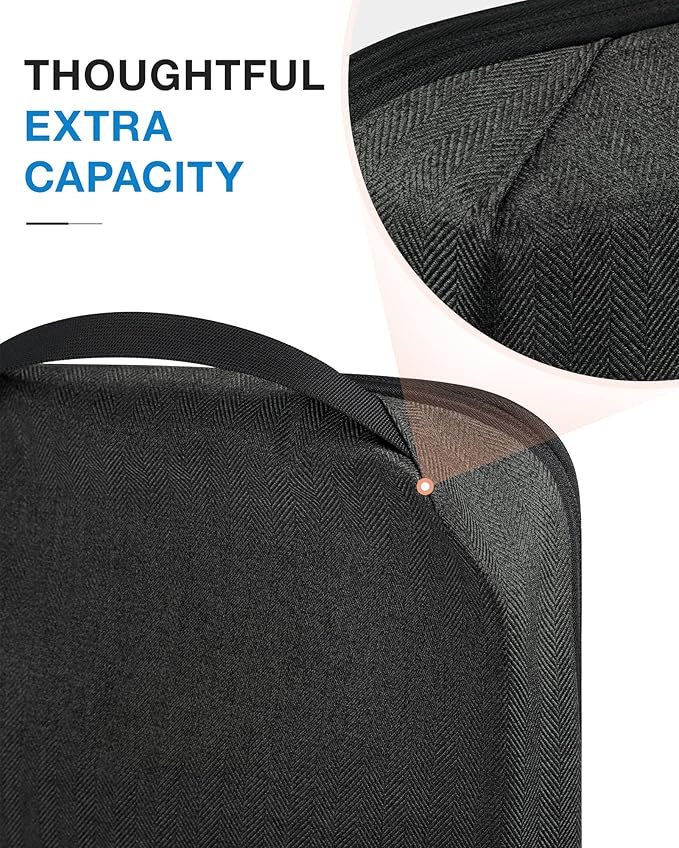 BAGSMART Compression Packing Cubes, Durable Travel Packing Cubes for Carry-On Suitcase, Lightweight Compressible Luggage Organizer Cruise Ship Travel Essentials, 6-Pack 1L+3M+1S+Shoe Bag, Black