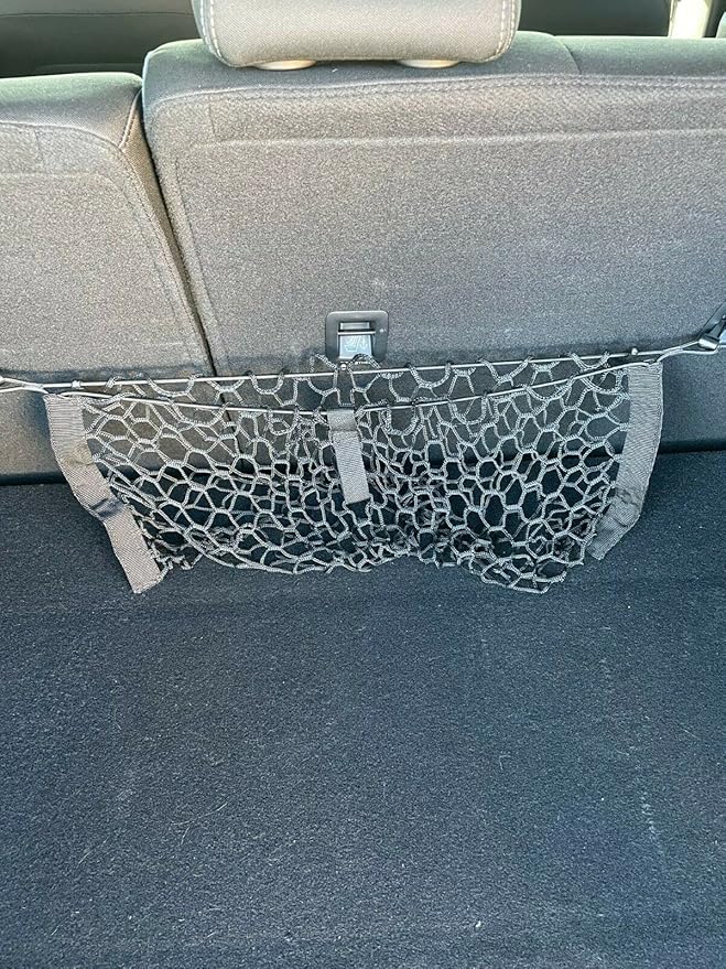 Trunk Rear Seats Organizer Cargo Net for Mazda CX-30 2020-2026 – Envelope Style Cargo Net for SUV – Premium Mesh Car Trunk Organizer Vehicle Carrier Storage – Compatible with CX-30