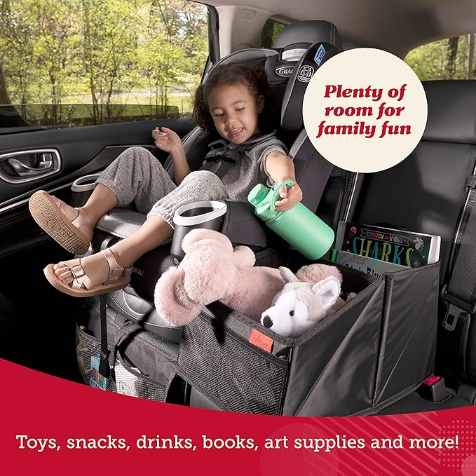 Lusso Gear Car Seat Organizer for Front or Backseat - Great for Adults & Kids, Features 9 Storage Compartments for Toys, Magazines, Tissues, Maps, Books, Documents, Games & More (Planets)