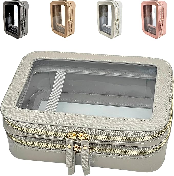 JAZD Women's Clear Cosmetic Bag