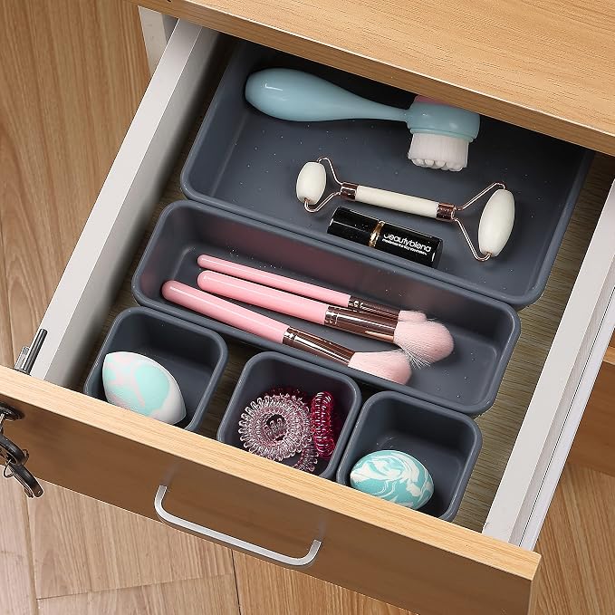 Mr. Pen- Interlocking Desk Drawer Organizer, 8 pcs, Drawer Organizer | Kitchen Drawer Organizer, Desk Drawer Organizer, Drawer Organizers
