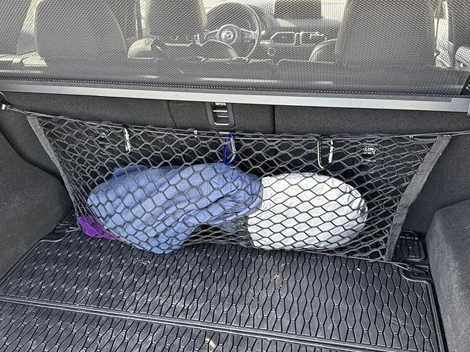 Rear Trunk Seats Organizer Cargo Net for Mazda CX-5 2013–2026 – Envelope Style Cargo Net for SUV – Premium Mesh Car Trunk Organizer Vehicle Carrier Storage – Compatible with Mazda CX-5