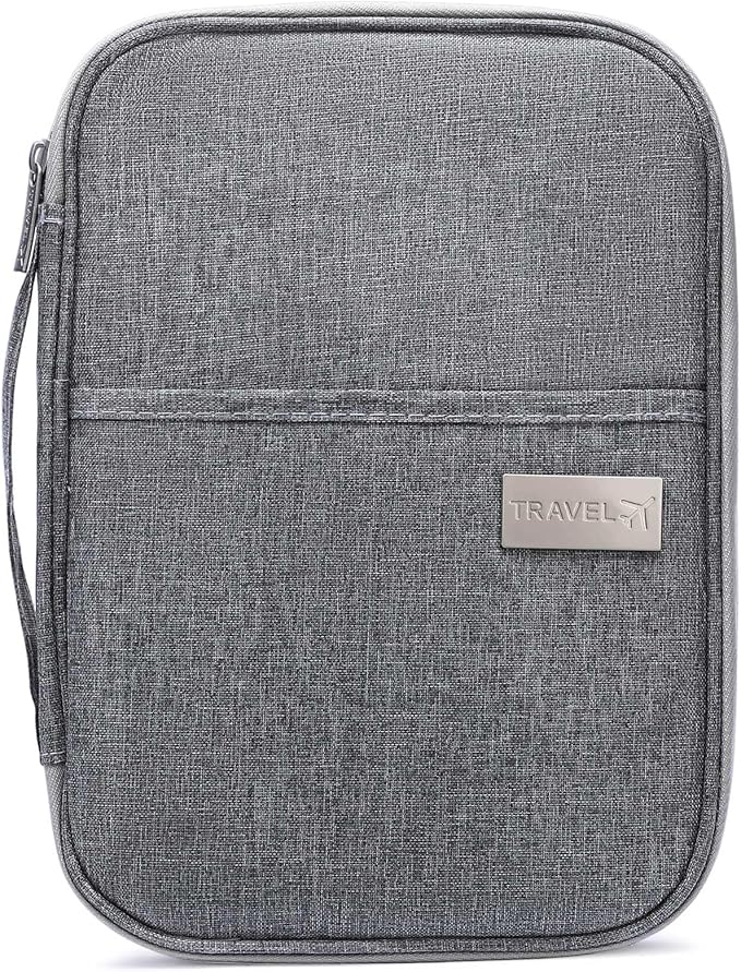 Family Passport Wallet Holder,Waterproof Multi functional Travel Document Organizer for Men Women Travel Wallet