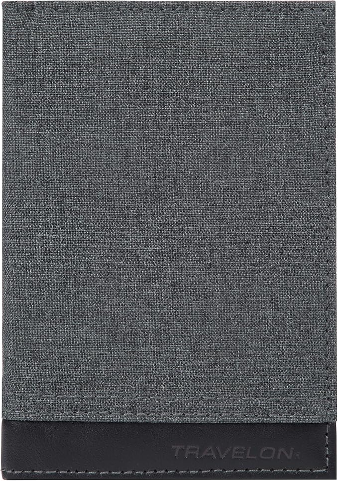 Travelon Rfid Blocking Passport Case Travel Wallet, Gray