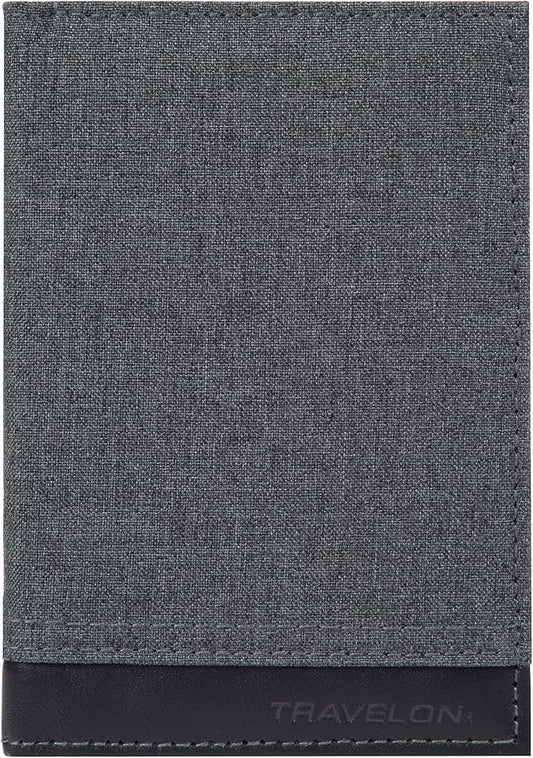 Travelon Rfid Blocking Passport Case Travel Wallet, Gray