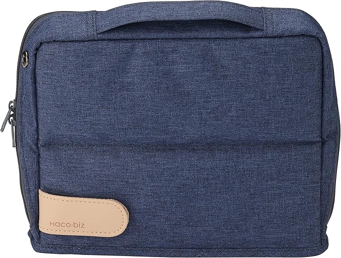 KOKUYO Pencil Case Pouch, Haco-Biz Standing Pen Pouch Bag, Foldable Stand up Pencil Holder Organizer, Large Capacity Portable Pencil Box for Office Supplies