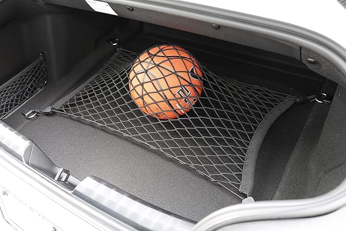 Floor Style Automotive Elastic Trunk Mesh Cargo Net for BMW Z4 (G29) Sport 2018-2025 - Premium Trunk Organizer and Storage - Luggage Net for Coupe - Best Car Organizer for BMW Z4 M Sport