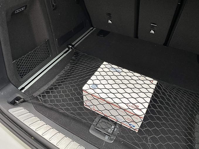 Trunk Floor Style Automotive Elastic Mesh Cargo Net for BMW X3 Accessories 2017-2024 - Premium Trunk Organizers and Storage - Luggage Net for Crossover - Best Car Organizer for BMW X3