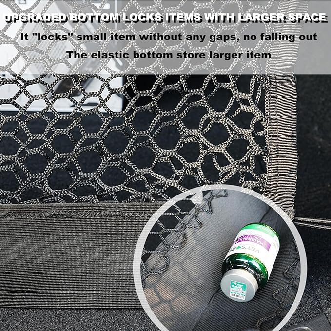 Envelope Style Cargo Net Compatible with Nissan Pathfinder New 2026 2025 2024 2023 2022 2021 2020 2019 2018 2017 2016 2015 2014 2013 Trunk Car Rear Tailgate Touring Netting