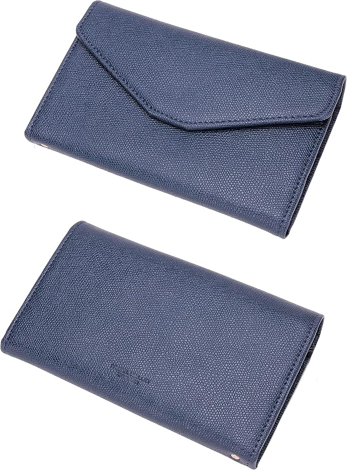 ZOPPEN Mulit-purpose Rfid Blocking Passport Holder Travel Wallet (Ver.4) Passport and Vaccine Card Holder ComboTri-fold Document Organizer Travel Essentials