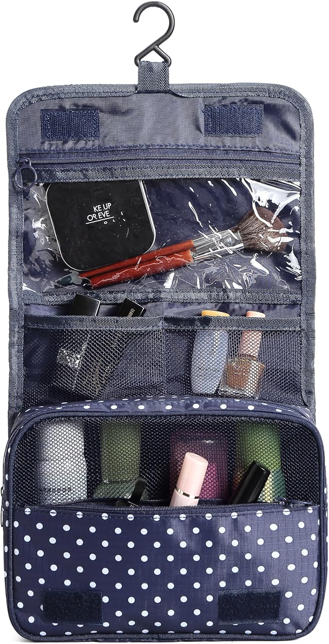 Sechunk Waterproof Travel Toiletry Bags Hanging Multi-function Cosmetic Bag Makeup Bag for Women