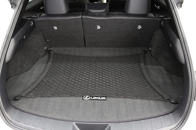 Floor Style Automotive Elastic Trunk Mesh Cargo Net for Lexus UX F Sport Luxury 2019-2024 - Premium Trunk Organizer and Storage - Luggage Net for Crossover - Best Car Organizer for Lexus UX