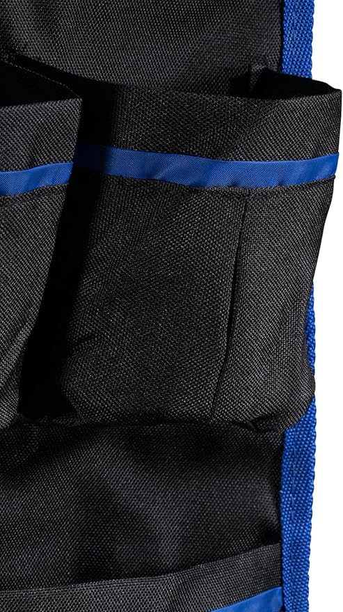 Handy Laundry Back Of Seat Car Organizer For Kids and Family. Storage pocket for Tablet plus five additional pockets to hold children travel accessories like sippy cups, bottles, toys, snacks.