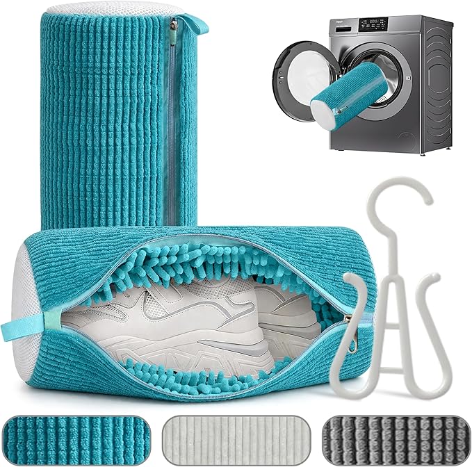 2 Pack Heavy Duty Shoe Wash Bags, 440g Reusable Sneaker Laundry Bags with Durable Zipper for Sneakers, Slippers & Boots – New2026