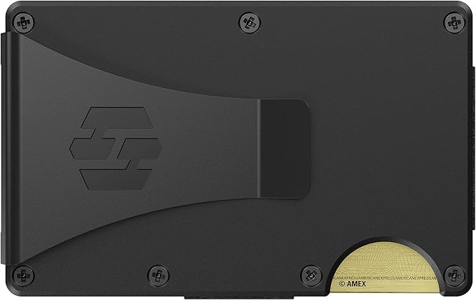 Hayvenhurst Wallet for Men - Slim RFID Blocking Metal Wallet with Money Clip, Minimalist Front Pocket Credit Card Holder, Small Mens Wallet