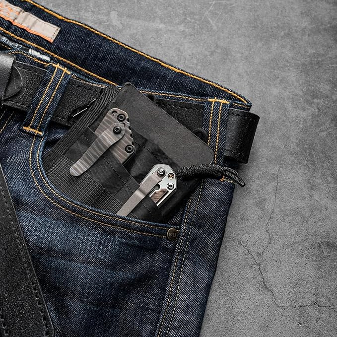 VIPERADE VE18 EDC Pouch, Pocket Organizer for Men, EDC Pocket Organizer, 3 Slots with 2 Zipper Pockets, Multitool Pouch