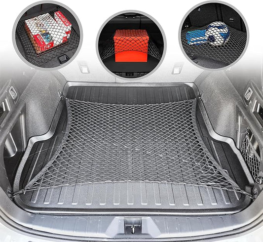 Floor Style Automotive Elastic Trunk Mesh Cargo Net for Subaru Outback 2020-2025 - Premium Trunk Organizers and Storage - Luggage Net for SUV - Best Car Organizer for Subaru Outback