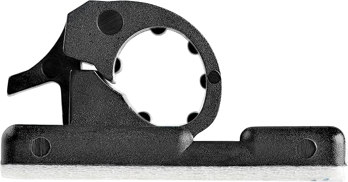 StarTech.com 100 Adhesive Cable Management Clips Black - Network/Ethernet/Office Desk/Computer Cord Organizer - Sticky Cable/Wire Holders - Nylon Self Adhesive Clamp UL/94V-2 Fire Rated, TAA