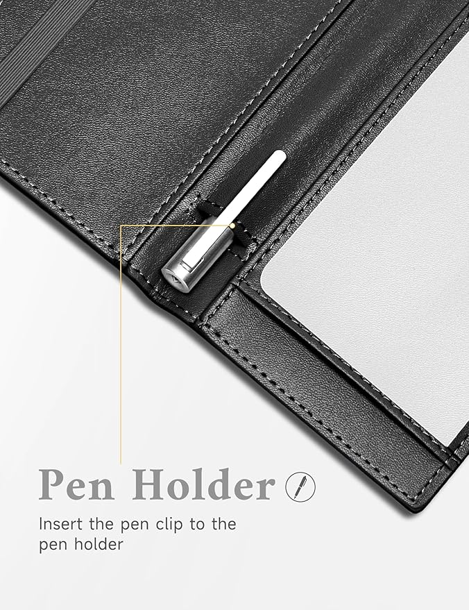 Zreal Checkbook Cover for Men and Women, Premium Vegan Leather Checkbook Holder for Top & Side Tear Duplicate Checks with RFID Blocking (Classic Black)