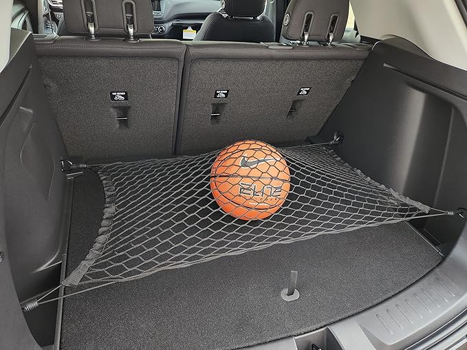 Floor Style Automotive Elastic Trunk Mesh Cargo Net for Chevrolet Trailblazer 2021-2025 - Premium Trunk Organizer and Storage - Luggage Net for Crossover - Car Organizer for Buick Encore GX