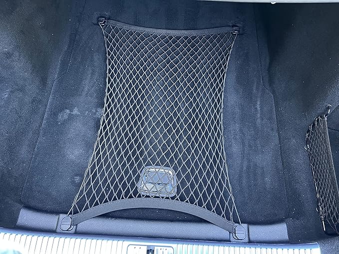 Floor Style Automotive Elastic Trunk Mesh Cargo Net for Mercedes Benz S Class 2021-2024 - Premium Trunk Organizers and Storage - Luggage Net for Sedan - Best Car Organizer for Mercedes Benz W223