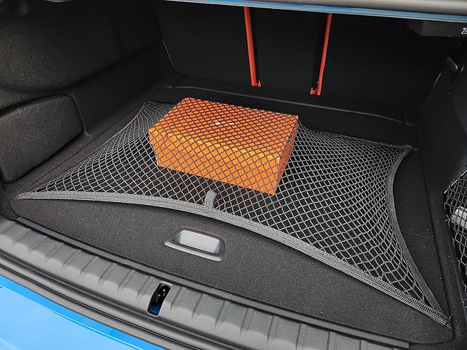 Floor Style Automotive Elastic Trunk Mesh Cargo Net for BMW 2 Series 2021-2025 - Premium Trunk Organizers and Storage - Luggage Net for Coupe - Best Car Organizer for BMW 2 Series (G42)