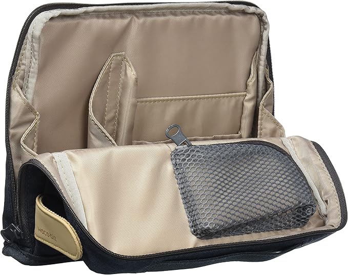 KOKUYO Pencil Case Pouch, Haco-Biz Standing Pen Pouch Bag, Foldable Stand up Pencil Holder Organizer, Large Capacity Portable Pencil Box for Office Supplies
