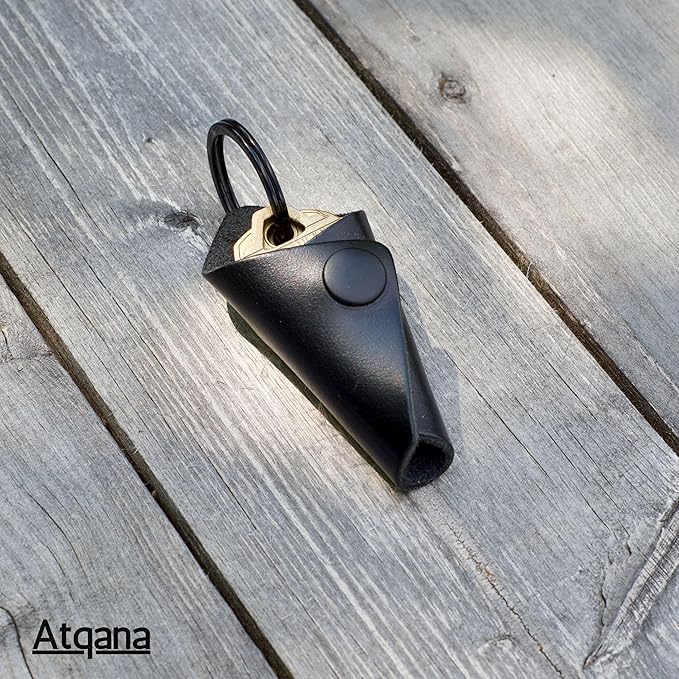 Leather Key Wrap Cover (Premium Leather) - Key Organizer | Motorcycle Keychain Wrap (Extra Dark Brown)