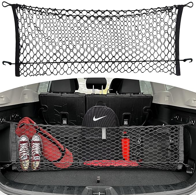 Envelope Style Automotive Elastic Trunk Mesh Cargo Net for Subaru Forester (SK) 2019-2026 - Premium Trunk Organizer and Storage - Luggage Net for SUV - Best Car Organizer for Subaru Forester
