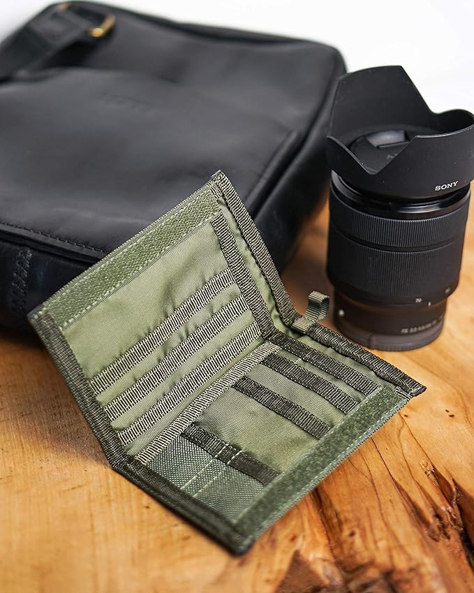 Chameleon Bifold Mens Nylon Wallet-Military Tactical Men Wallet- Canvas Thin Front Pocket Travel Bi-Fold Wallet-Best Nylon Travel Pouch