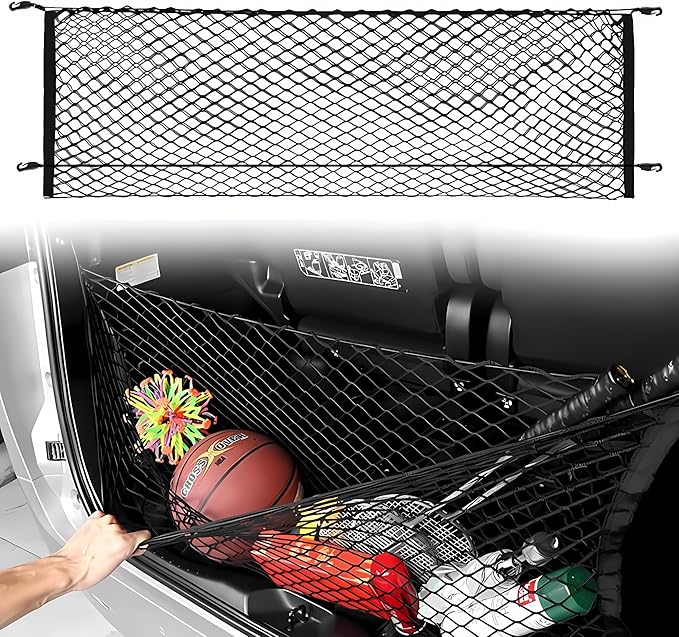 Envelope Style Automotive Elastic Trunk Mesh Cargo Net Compatible with 2019 2020 2021 2022 2023 2024 2025 2026 Honda Passport EX L Elite etc