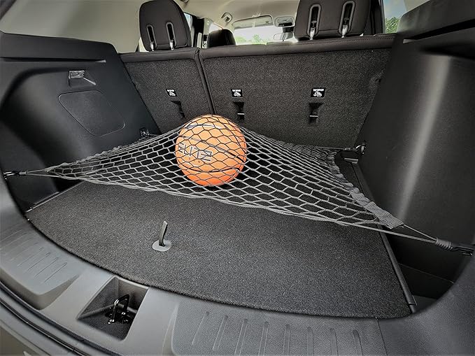 Floor Style Automotive Elastic Trunk Mesh Cargo Net for Chevrolet Trailblazer 2021-2025 - Premium Trunk Organizer and Storage - Luggage Net for Crossover - Car Organizer for Buick Encore GX