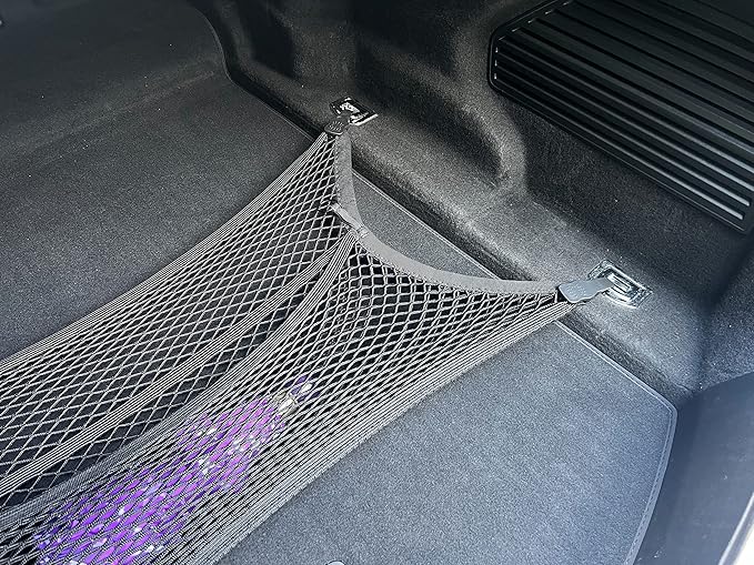 Floor Style Automotive Elastic Trunk Mesh Cargo Net for Audi A8 S8 2018-2025- Premium Trunk Organizers and Storage - Luggage Net for Sedan- Best Car Organizer for Audi A8 S8 Long (D5)